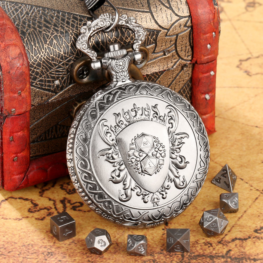 WorldNorse Vintage Shield Case Dice Set Waist Chain - image 7