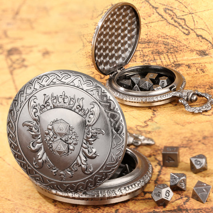 WorldNorse Vintage Shield Case Dice Set Waist Chain - image 8