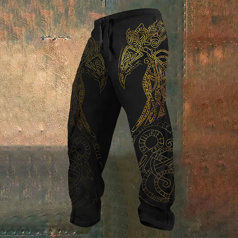 WorldNorse Raven God Rune Sweatpants - US/UK/AU52，EU62 (6XL) - image 1