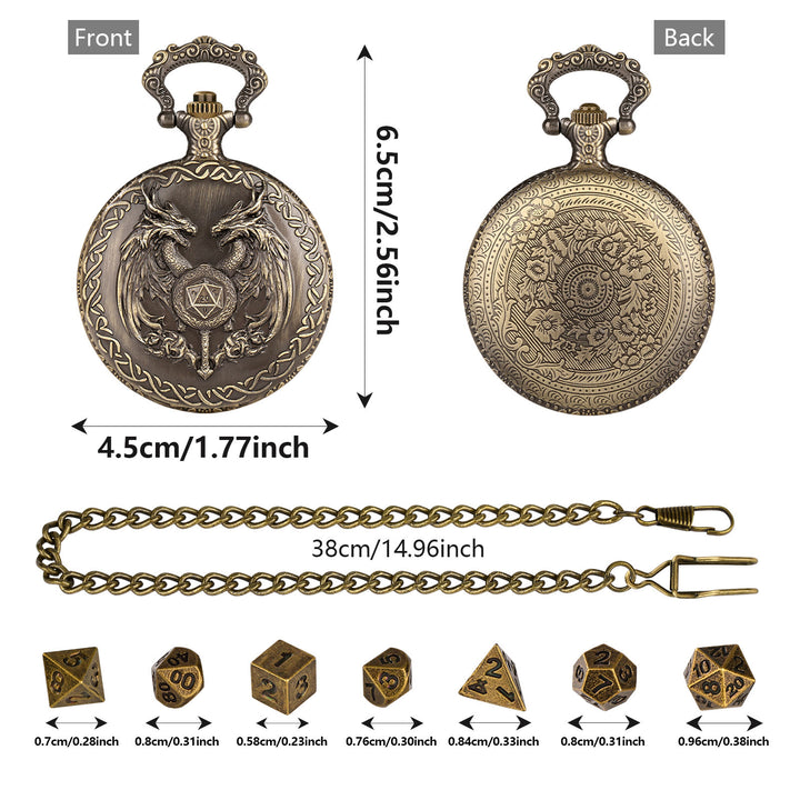 WorldNorse Magic Wand Dragon Mini Dice Set Waist Chain - image 6