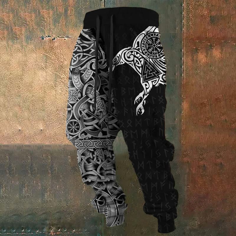 WorldNorse Raven Rune Celtic Sweatpants - US/UK/AU52，EU62 (6XL) - image 1