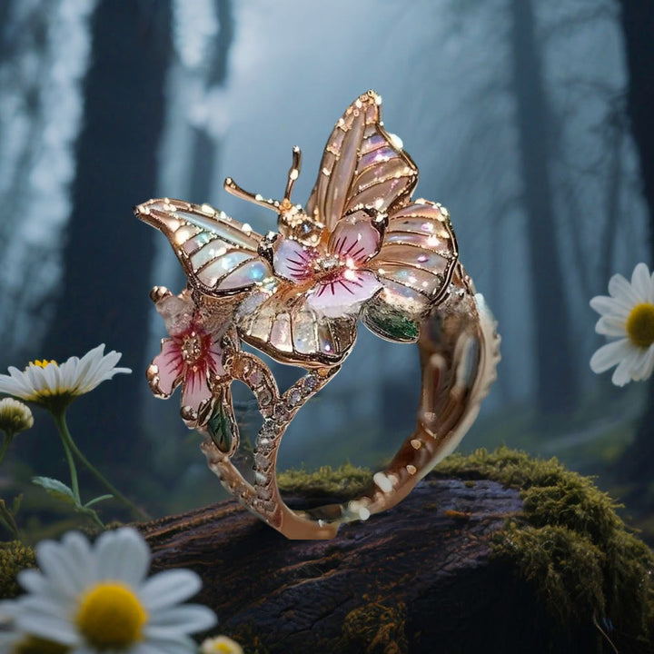 FREE Today: Whispering Blossoms Butterfly Ring - Butterfly#B - Rose Gold - image 10