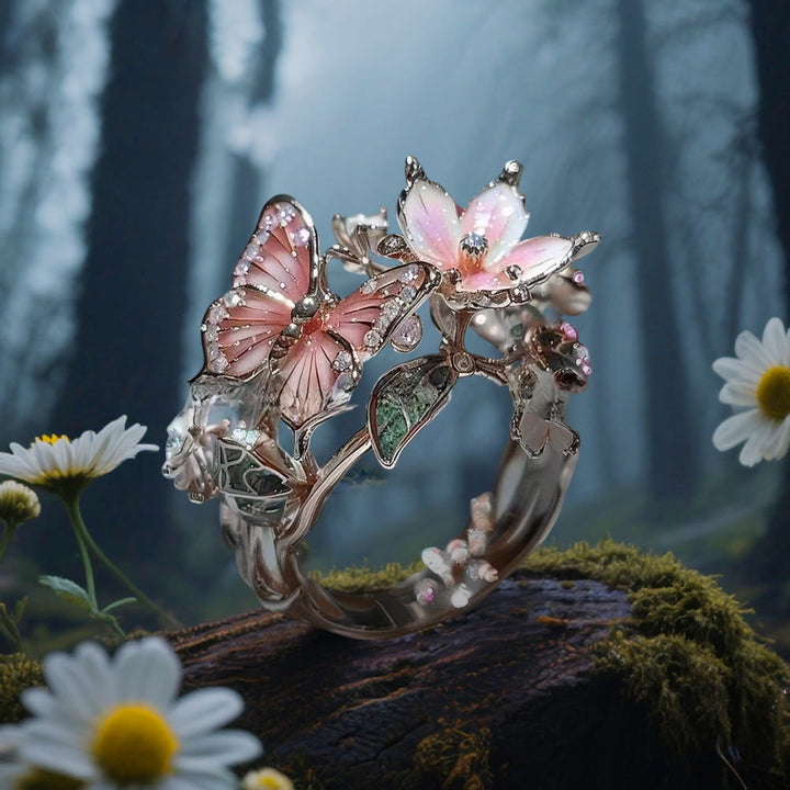 FREE Today: Whispering Blossoms Butterfly Ring - Butterfly#A - Silver - image 6