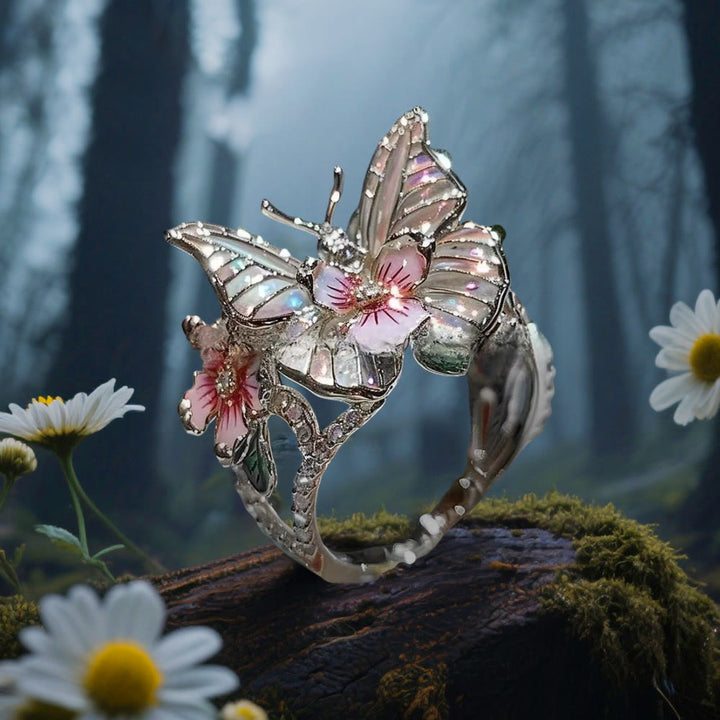 FREE Today: Whispering Blossoms Butterfly Ring - Butterfly#B - Silver - image 9
