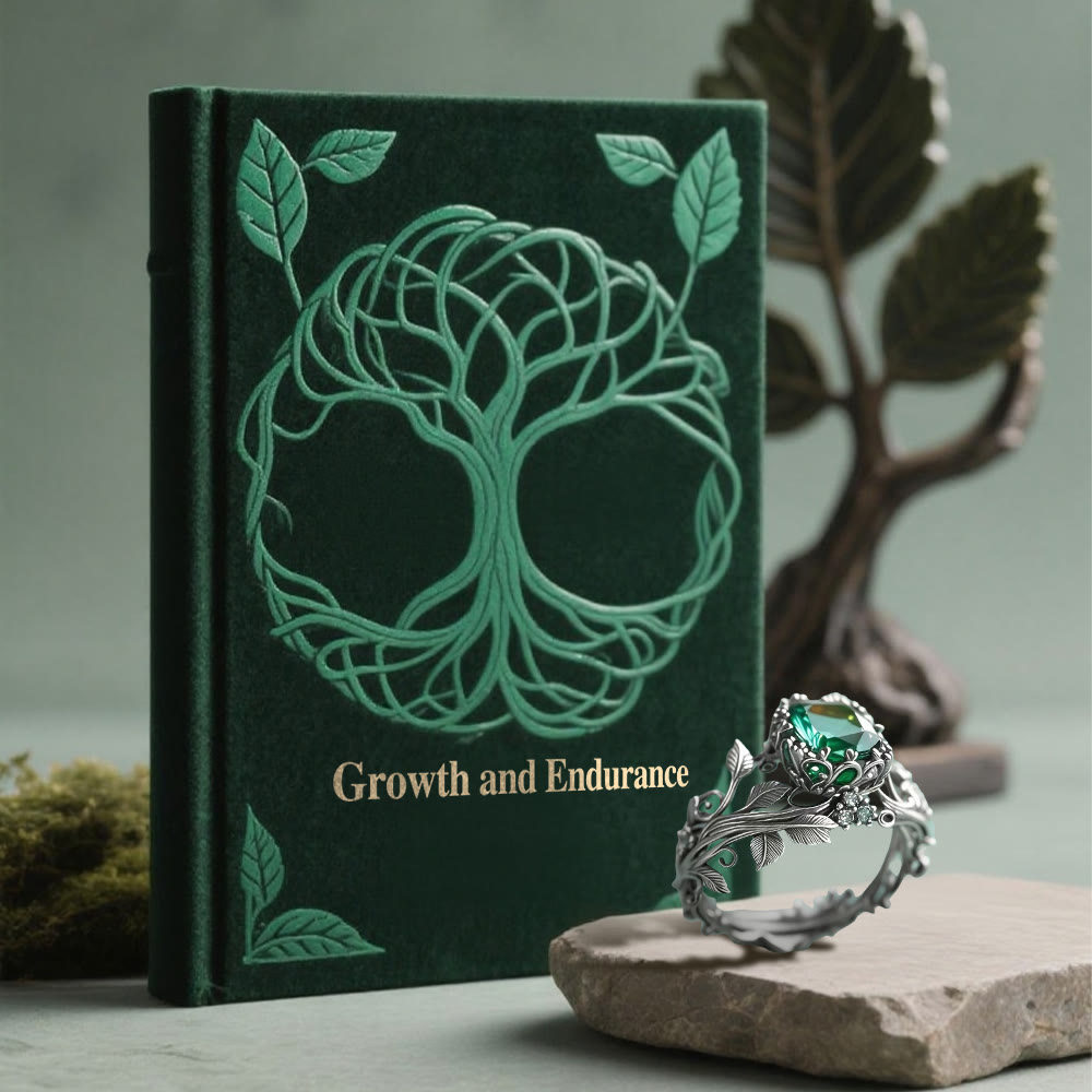 WorldNorse Emerald Yggdrasil Ring - image 13