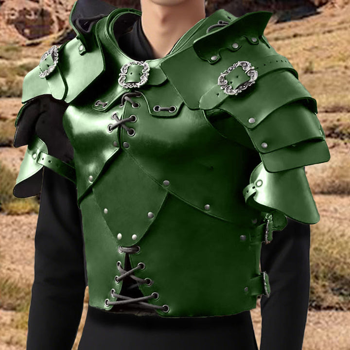 WorldNorse Medieval Rivets Lace Up Adjustable Buckles Chest Armor - image 6