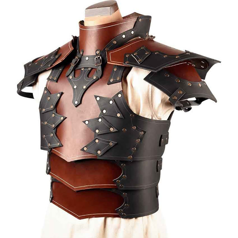 WorldNorse Medieval Renaissance Layered Buckles Shoulder Chest Armor  - image 3