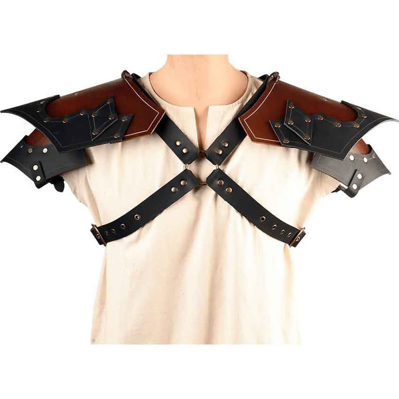 WorldNorse Medieval Renaissance Layered Buckles Shoulder Chest Armor  - image 5