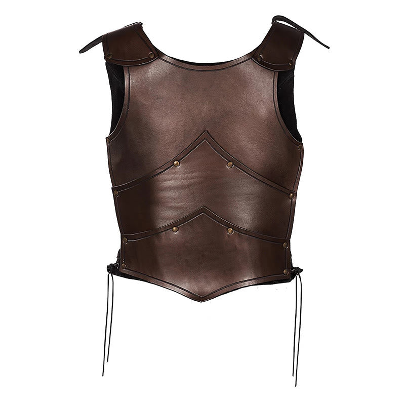 WorldNorse Women Retro Rivet Four Ring Buckles Chest Armor  - image 3