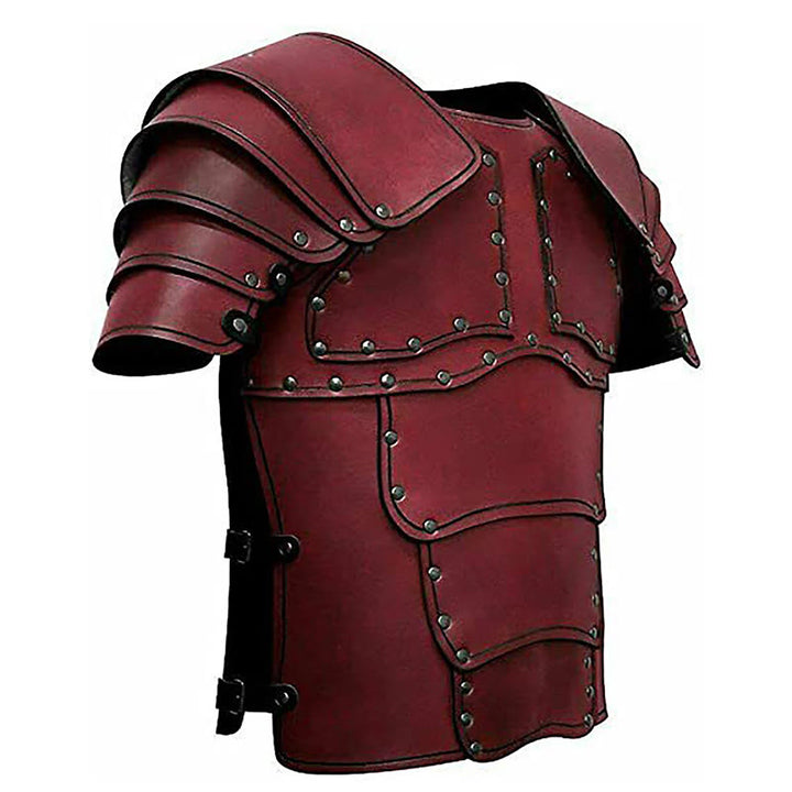 WorldNorse Retro Segmented Shoulder Curved Panel Chest Armor  - image 13