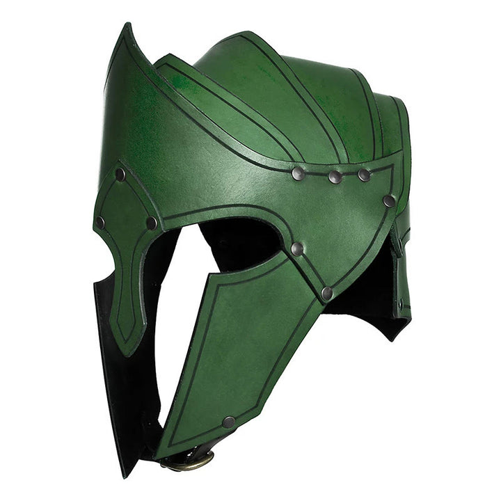 WorldNorse Medieval Renaissance Nordic Rider Helmet - Green - image 4
