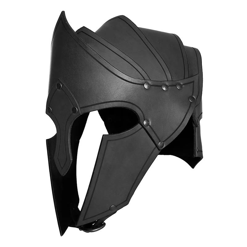 WorldNorse Medieval Renaissance Nordic Rider Helmet - Black - image 1