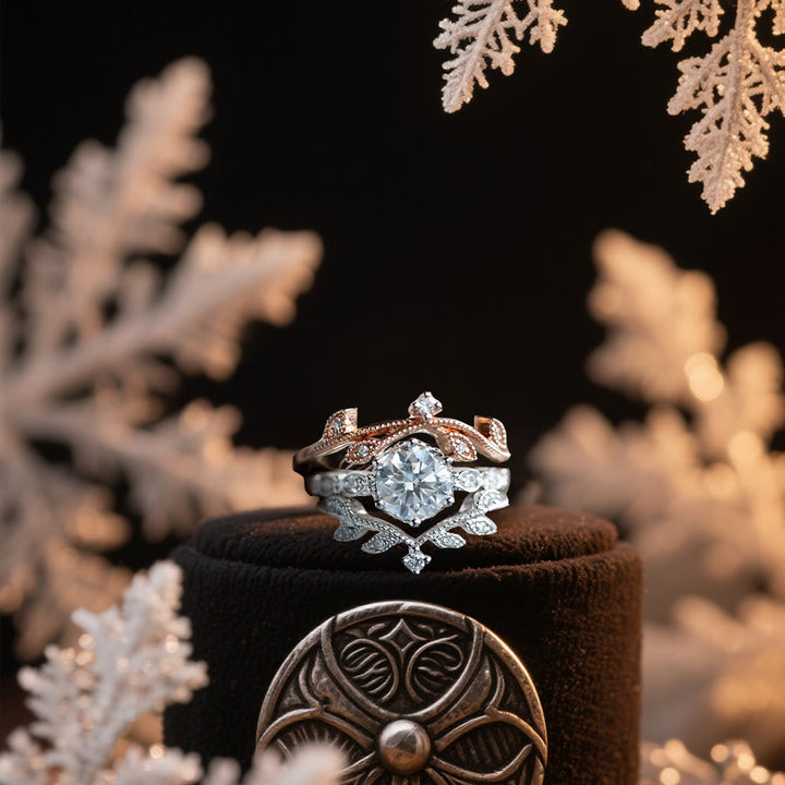FREE Today: Moissanite Frost Blossom Ring Set - image 11