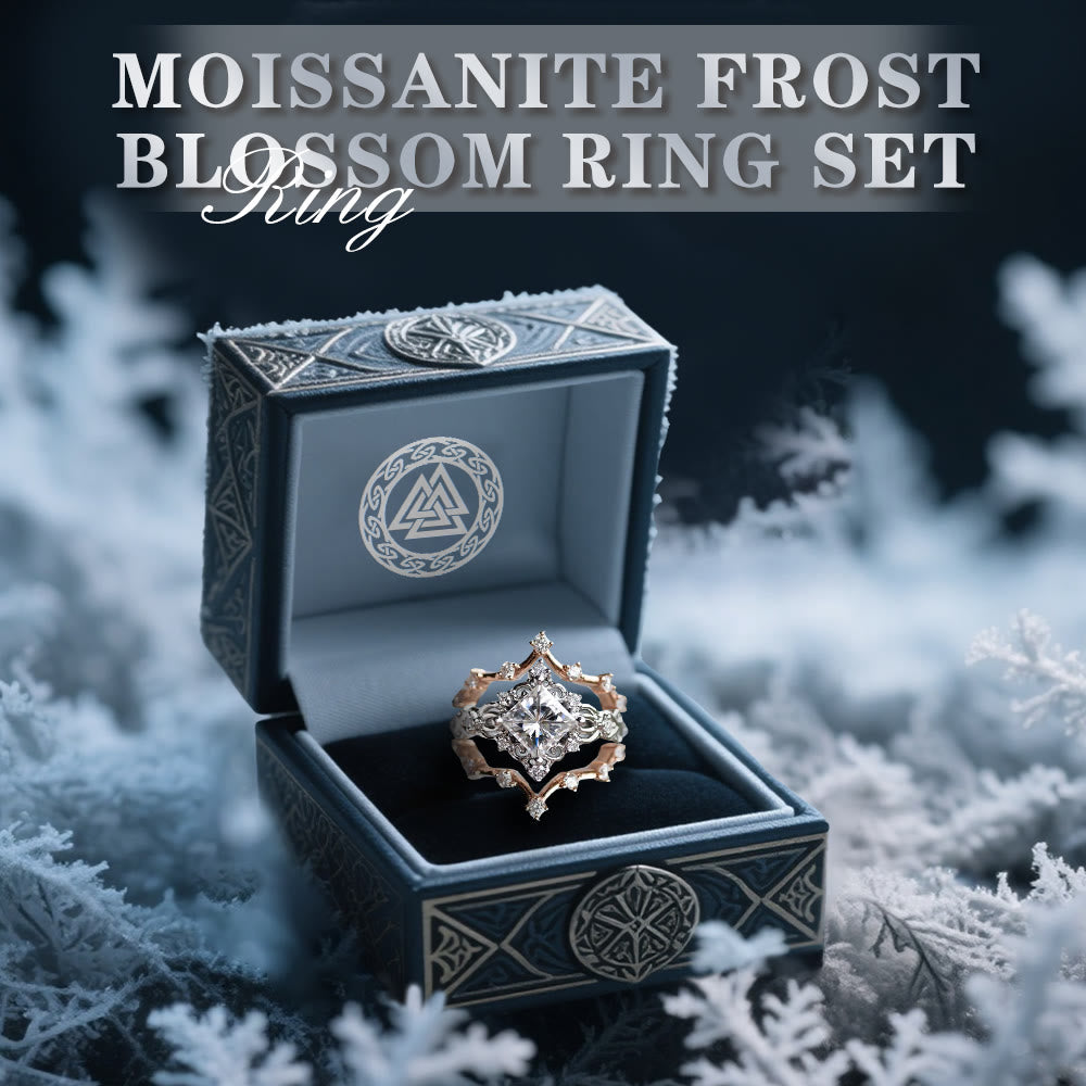 FREE Today: Moissanite Frost Blossom Ring Set - image 2
