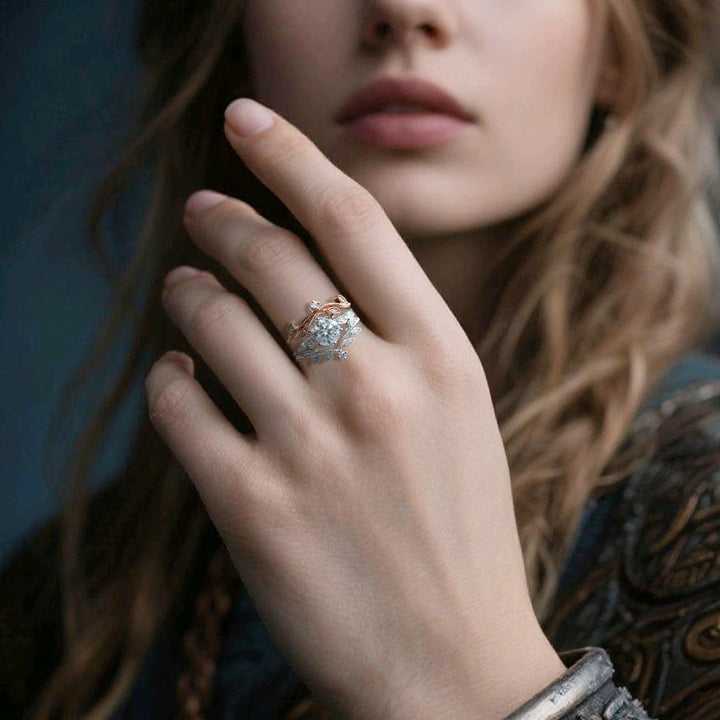 FREE Today: Moissanite Frost Blossom Ring Set - image 10