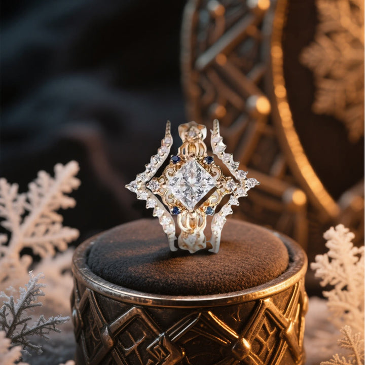 FREE Today: Moissanite Frost Blossom Ring Set - image 7