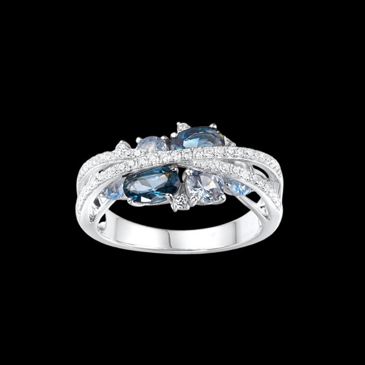 FREE Today: Twist Dangle Ocean Soul Ring/ Necklace/ Earrings - Aquamarine - Ring#US 11 - image 0