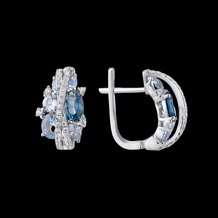 FREE Today: Twist Dangle Ocean Soul Ring/ Necklace/ Earrings - Aquamarine - Earrings - image 5