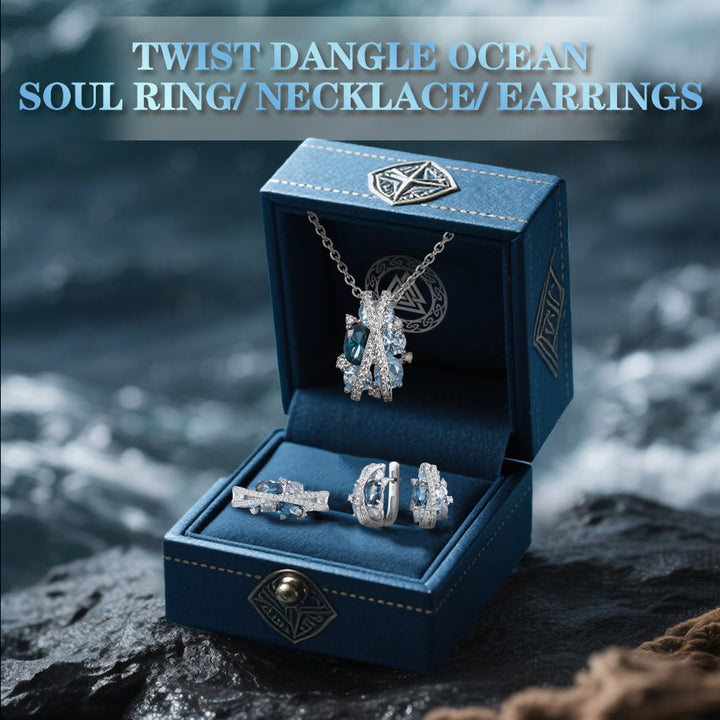FREE Today: Twist Dangle Ocean Soul Ring/ Necklace/ Earrings - image 2