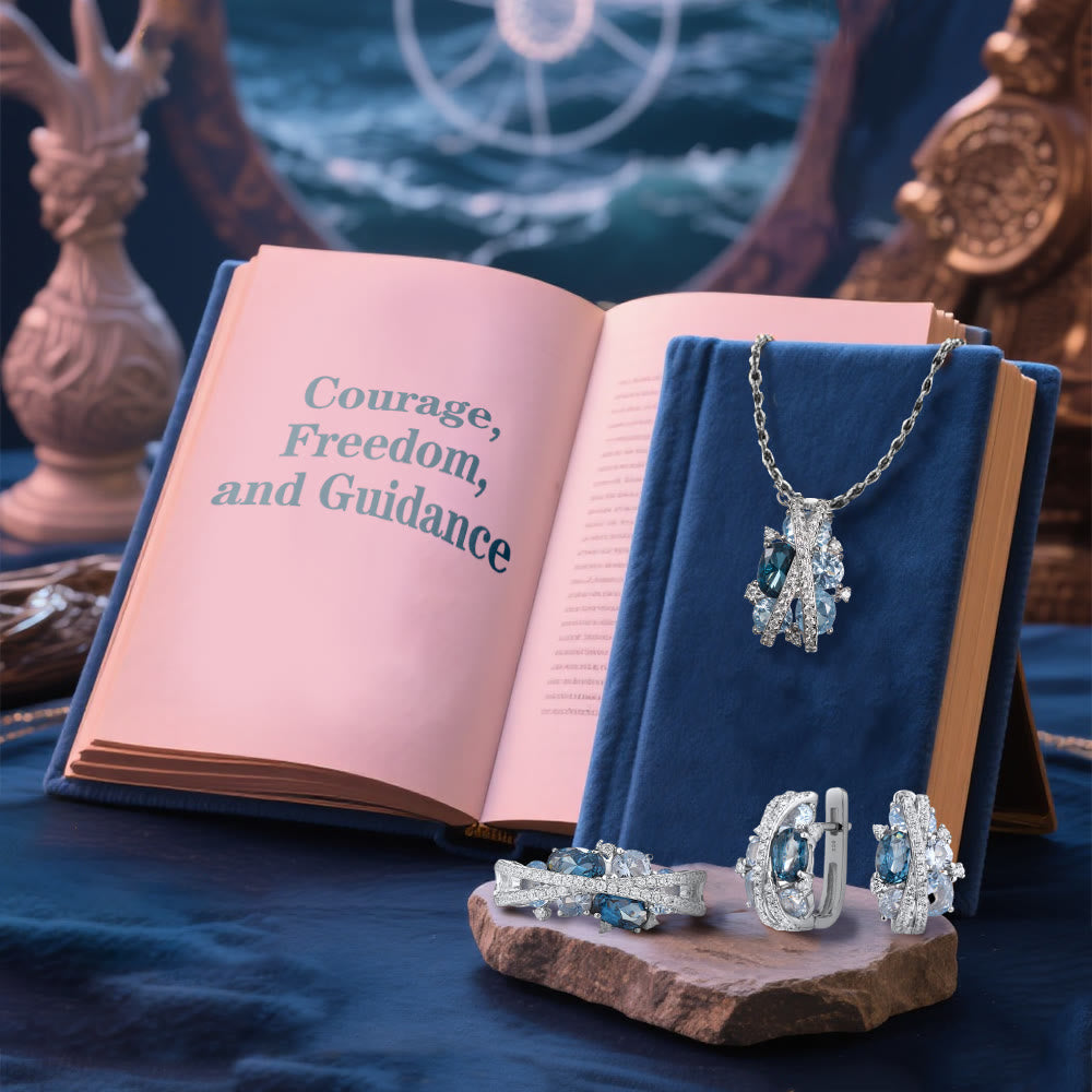 FREE Today: Twist Dangle Ocean Soul Ring/ Necklace/ Earrings - image 3