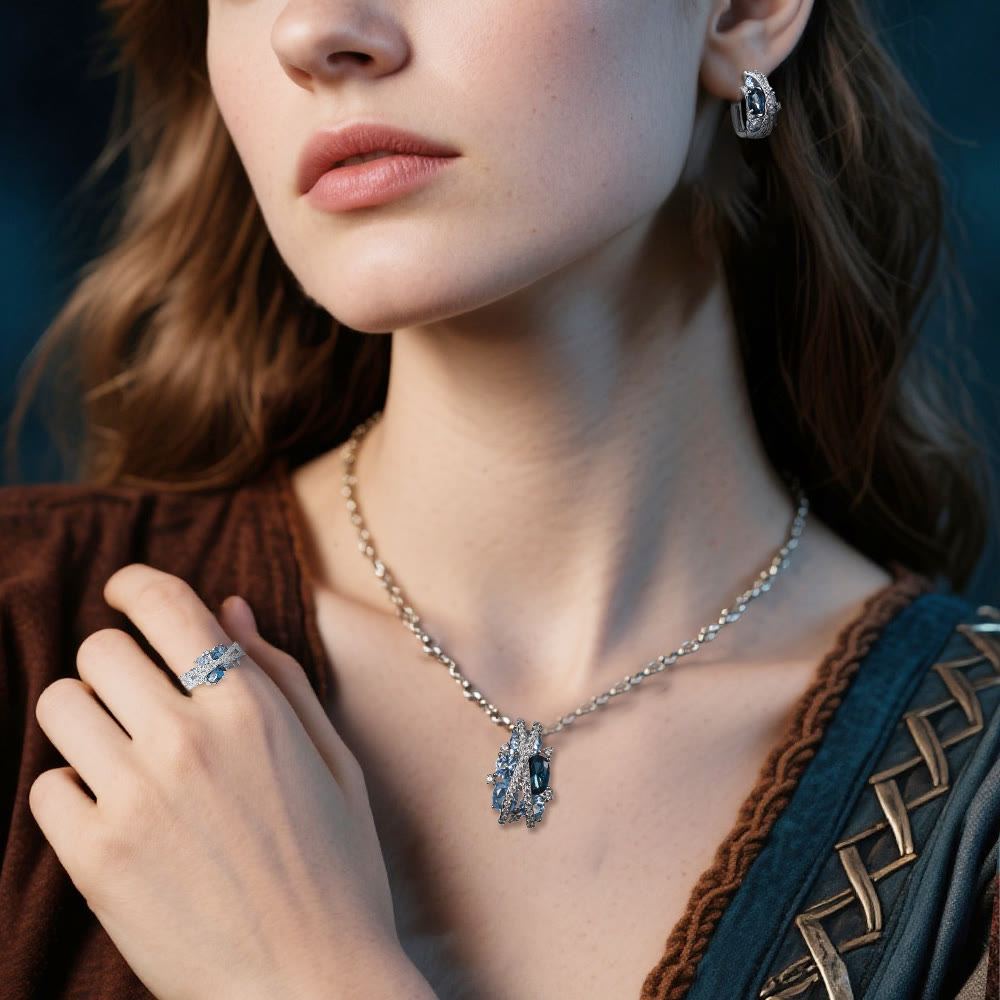 FREE Today: Twist Dangle Ocean Soul Ring/ Necklace/ Earrings - image 1