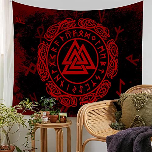 WorldNorse Dark Enchanted Valknut Tapestry - image 4
