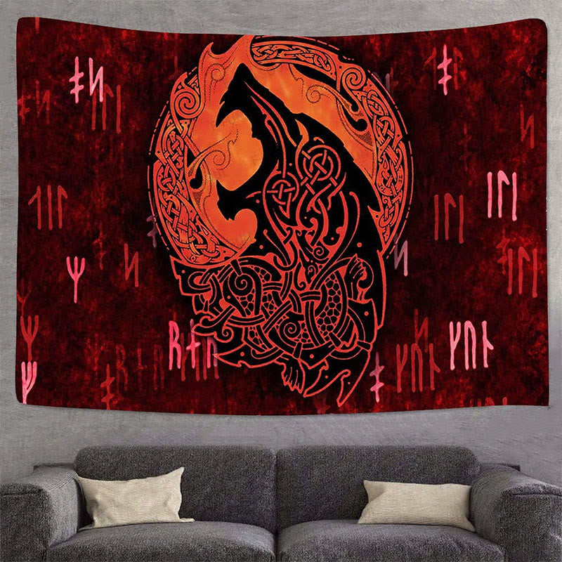 WorldNorse Ornate Vintage Fenrir Tapestry - image 3