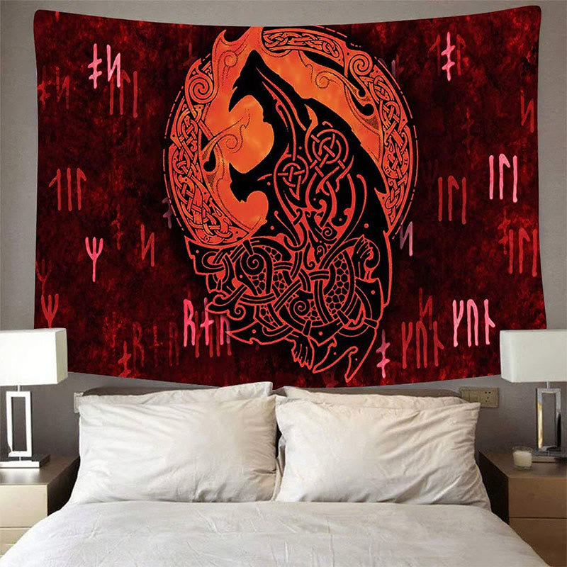 WorldNorse Ornate Vintage Fenrir Tapestry - image 2