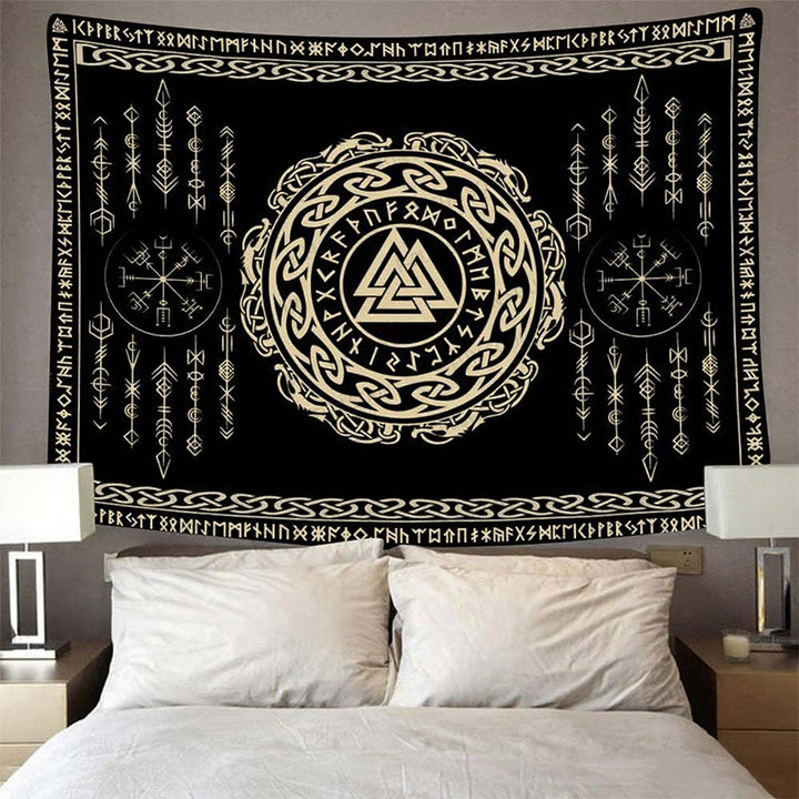WorldNorse Valknut Celtic Knot Rune Tapestry - image 4