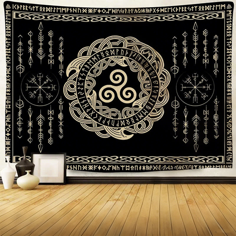WorldNorse Mythology Celtic Knot Triskele Tapestry - image 4