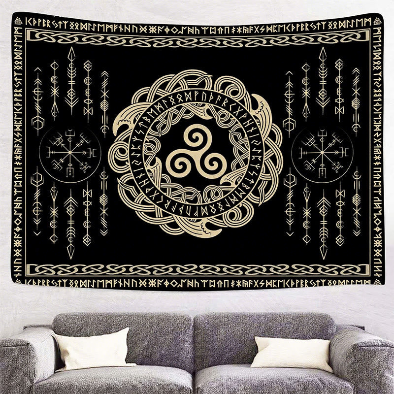 WorldNorse Mythology Celtic Knot Triskele Tapestry - image 1