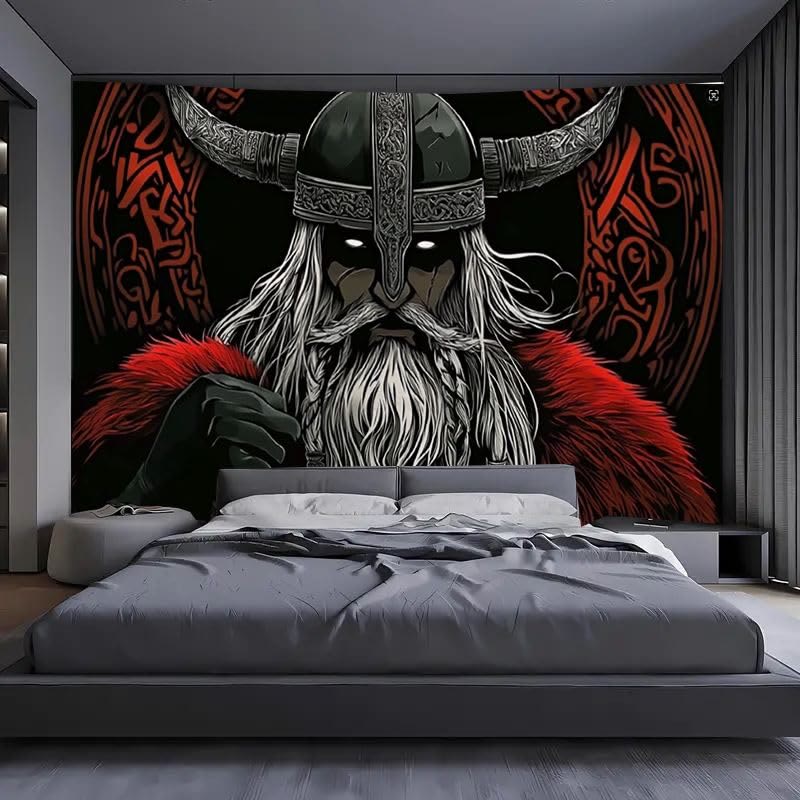 WorldNorse Mystery Red Fur Cavalier Tapestry - image 1