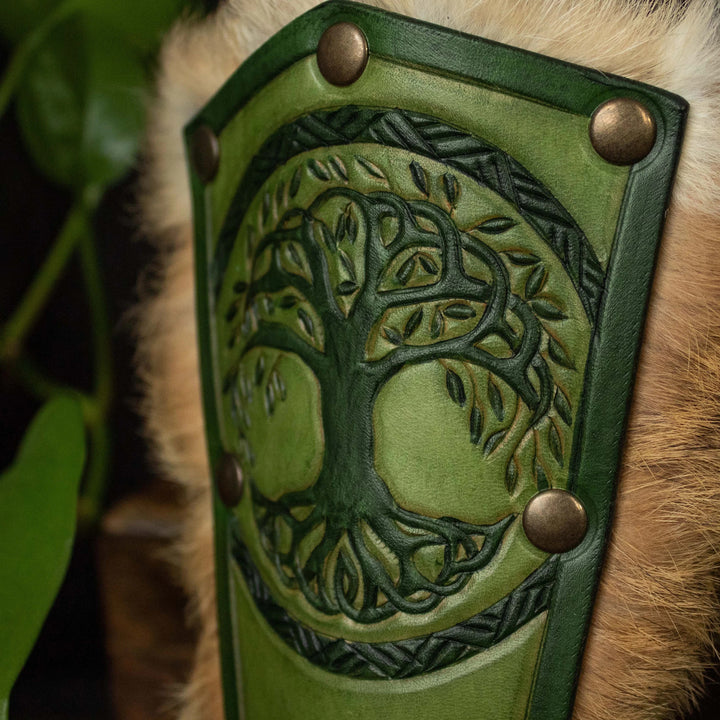WorldNorse Yggdrasil Valhalla Shield Knot Pattern Arm Bracers - image 2