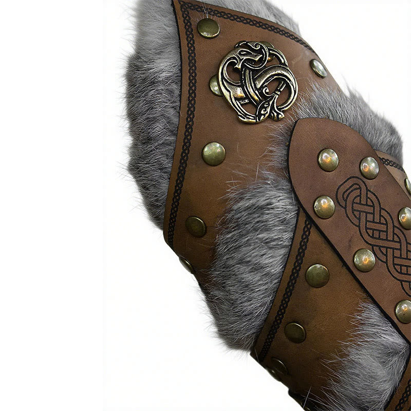 WorldNorse Celtic Knot Rivets Metal Accessories Arm Bracers - image 3