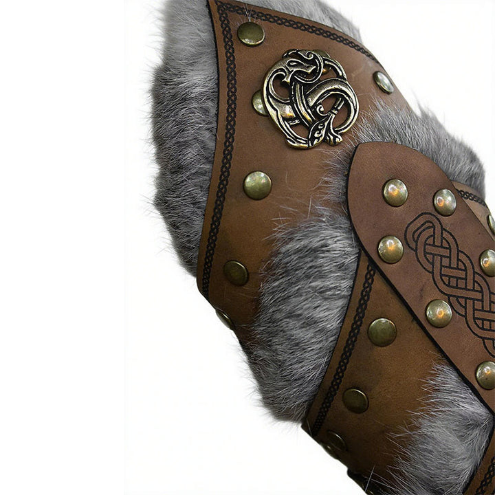 WorldNorse Celtic Knot Rivets Metal Accessories Arm Bracers - image 3