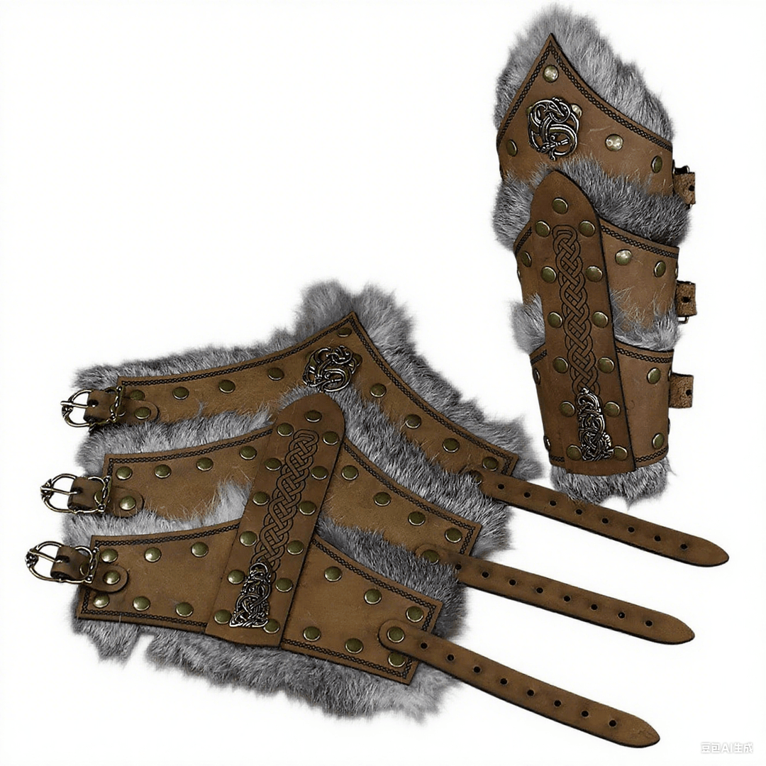 WorldNorse Celtic Knot Rivets Metal Accessories Arm Bracers - image 1