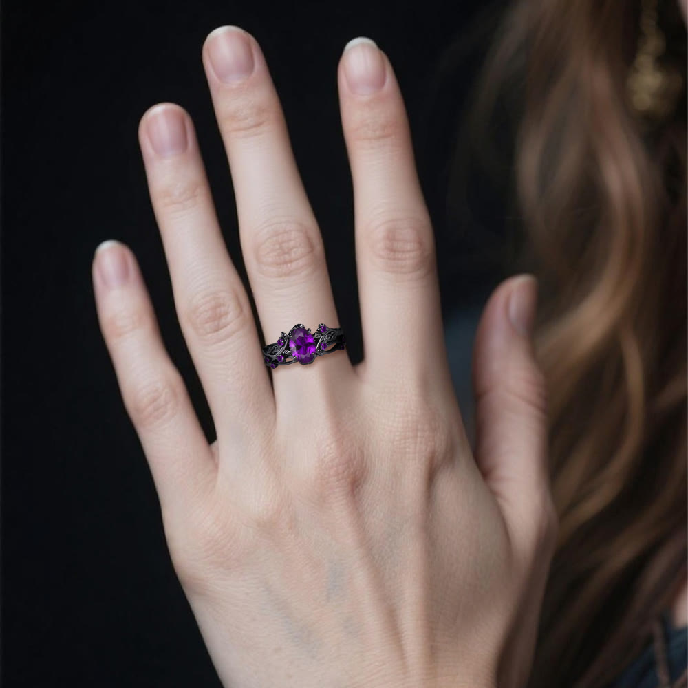 FREE Today: Midnight Amethyst Norse Vine Ring - image 1