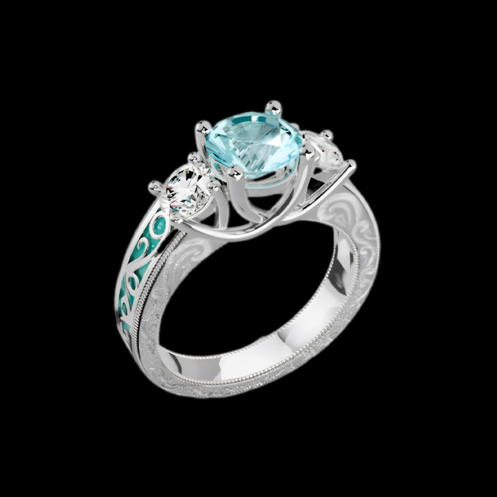 FREE Today: Glacier Aquamarine Ring - US 10 - image 0