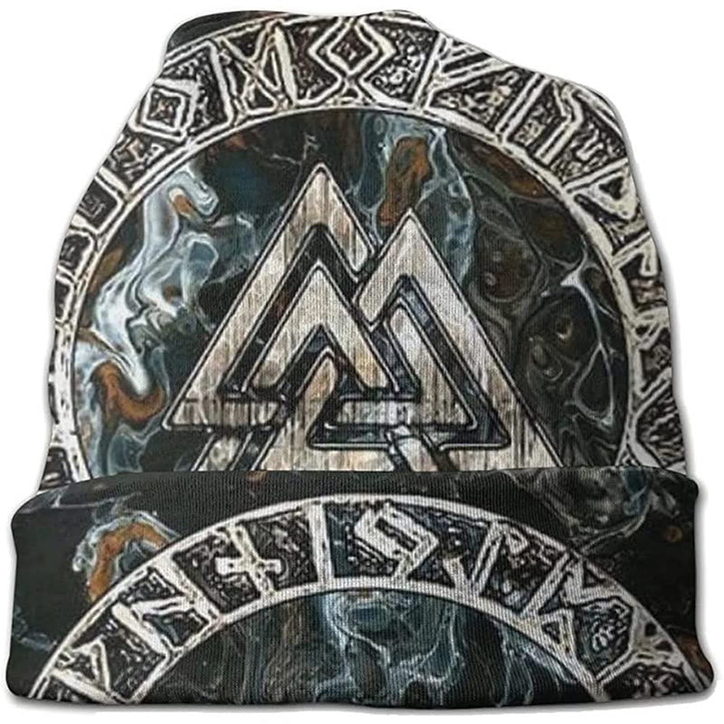 WorldNorse Odin Valknut Rune Beanie  - image 1