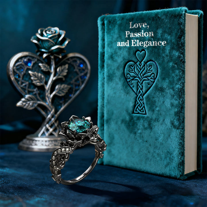 WorldNorse Black Rose Blossom Ring - image 3