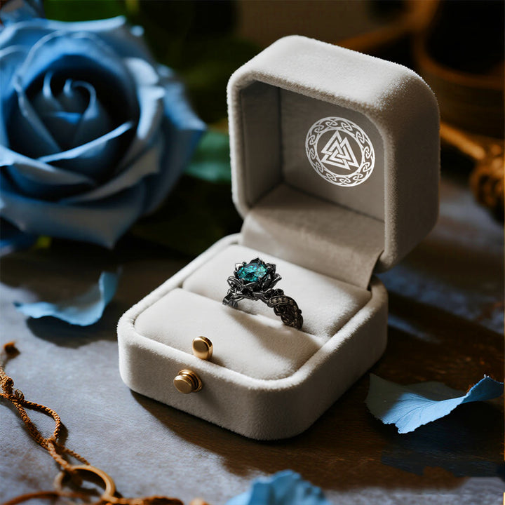 WorldNorse Black Rose Blossom Ring - image 4