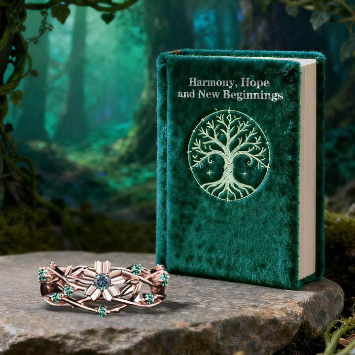 FREE Today: Emerald Blossom Vine Ring - image 3
