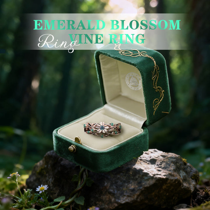 FREE Today: Emerald Blossom Vine Ring - image 2