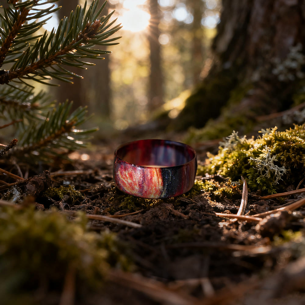 FREE Today: The Colored Galaxy Opal Ring - Fire Opal - US 13 - image 5