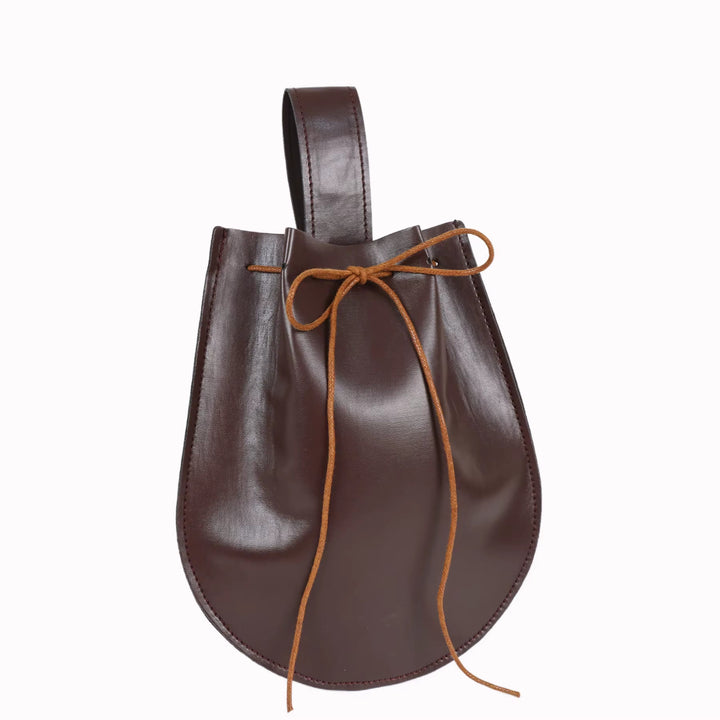 WorldNorse Celtic Pattern Embossed Leather Bag & Belt - image 3