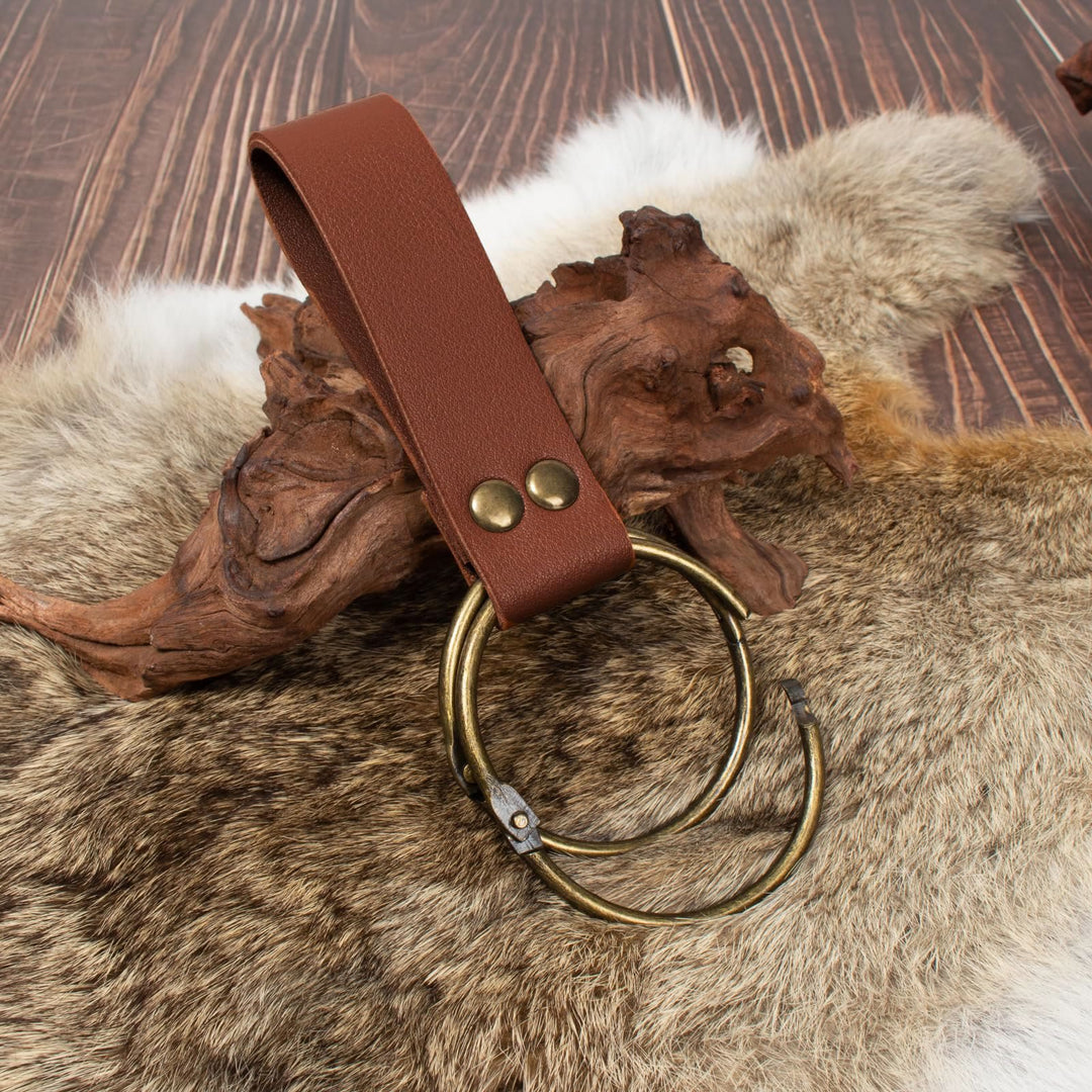 WorldNorse Medieval Leather Strapped Potion Flask Bag & Belt - image 3