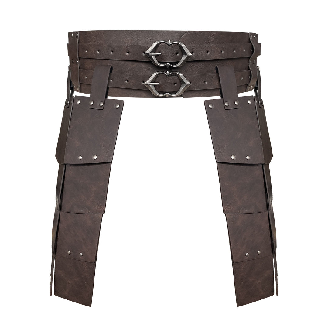 WorldNorse Edgy Multi Plate Riveted Skirt Armor - image 6