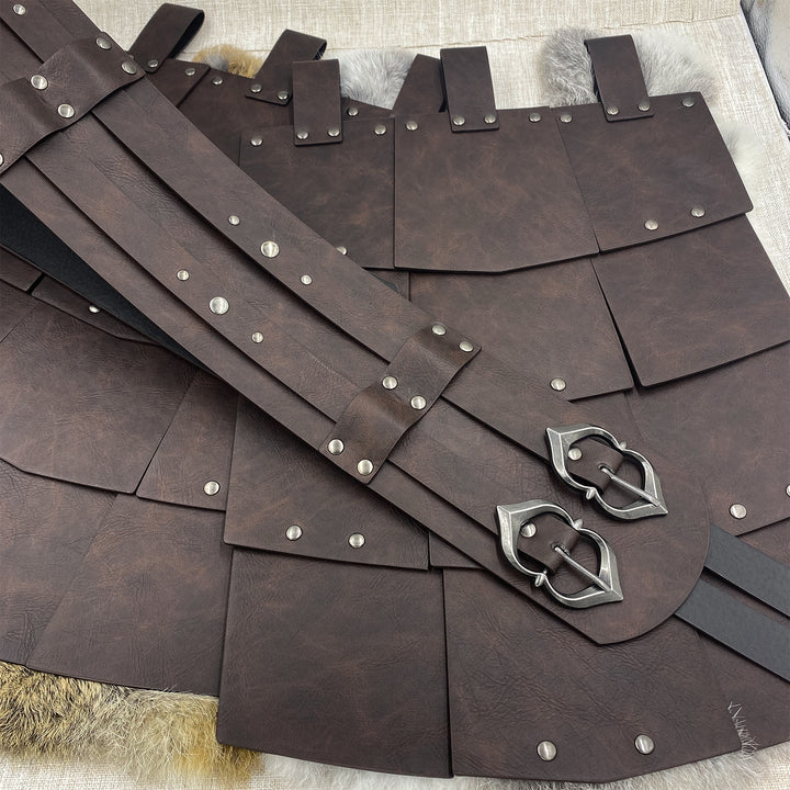 WorldNorse Edgy Multi Plate Riveted Skirt Armor - image 8