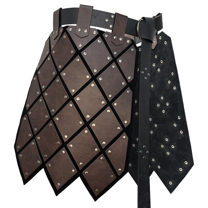 WorldNorse Medieval Leather Diamond Skirt Armor - image 4