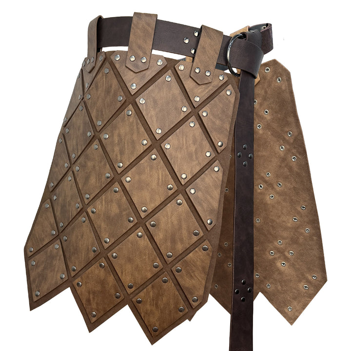 WorldNorse Medieval Leather Diamond Skirt Armor - image 2